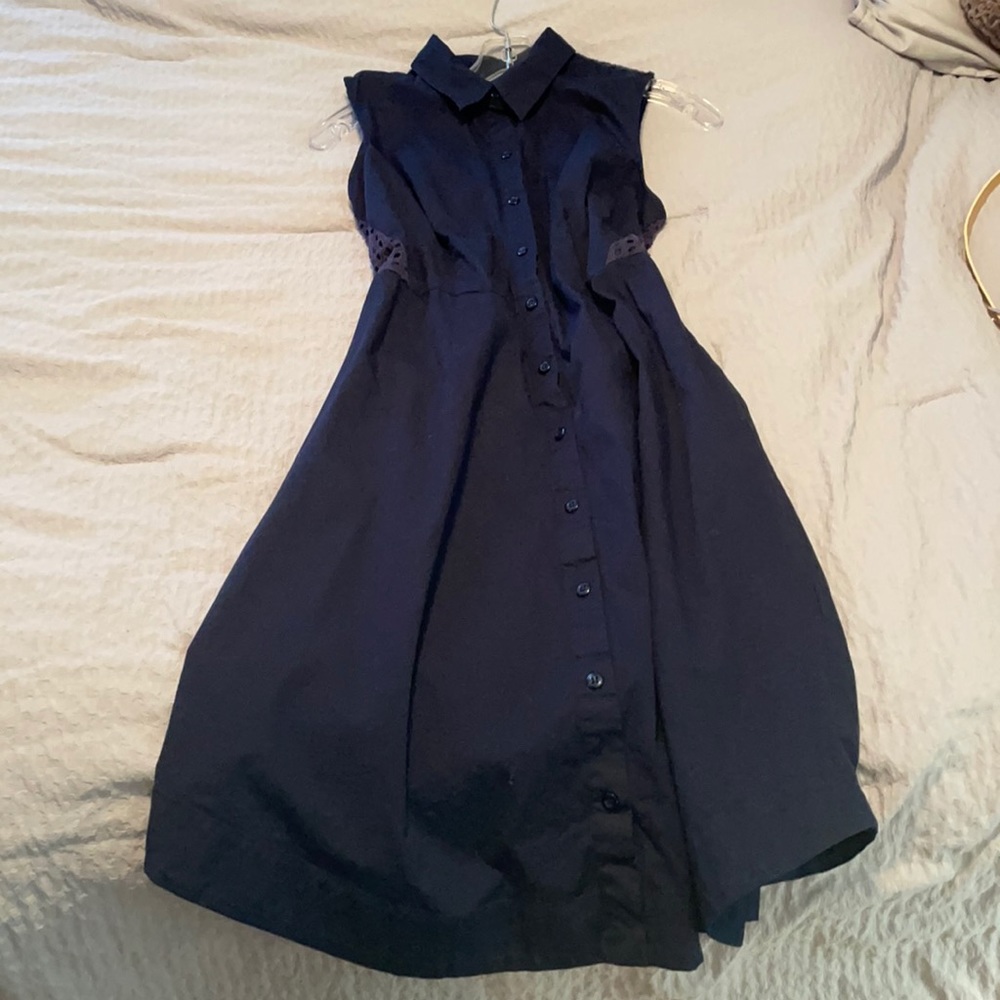 Blue Sleeveless Roz and Ali Dress
